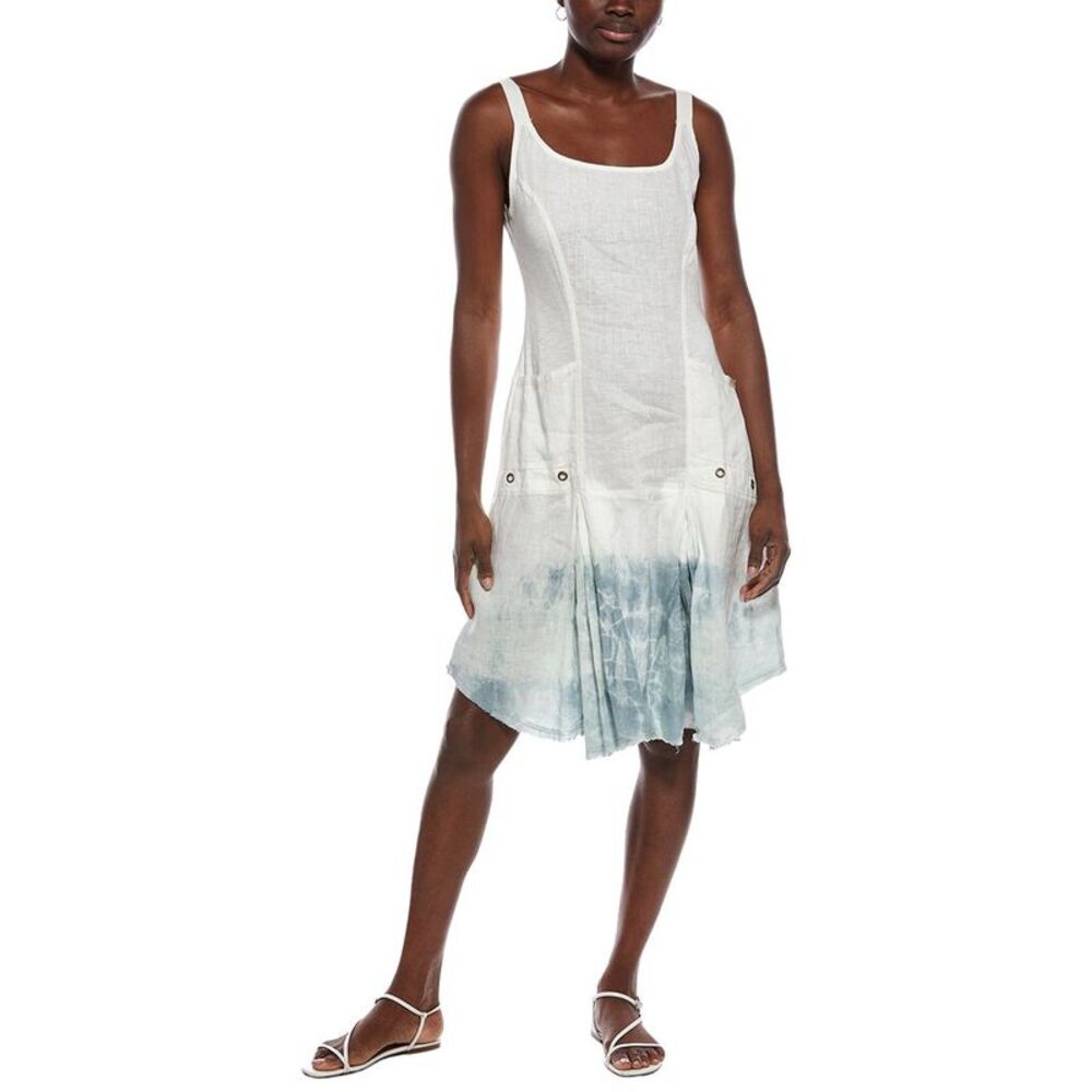 Xcvi Womens Coralie Linen Dress, White